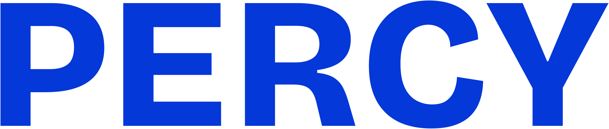 Percy Branding Wordmark Blue scaled